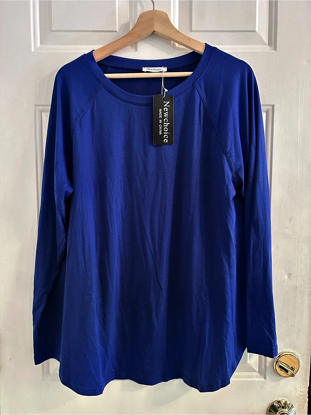Newchoice Casual Long Sleeve T Shirt Basic Loose Tunic Top Tunic Top
